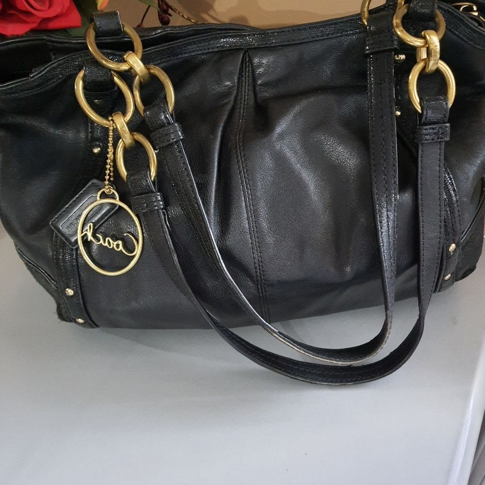COACH Alexandra Shoulder Black Bag